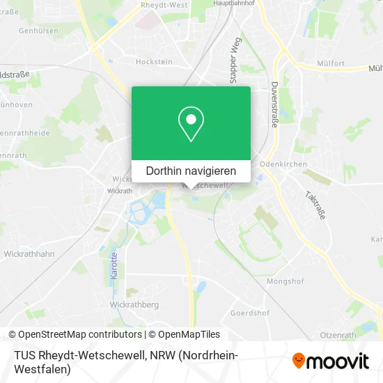 TUS Rheydt-Wetschewell Karte