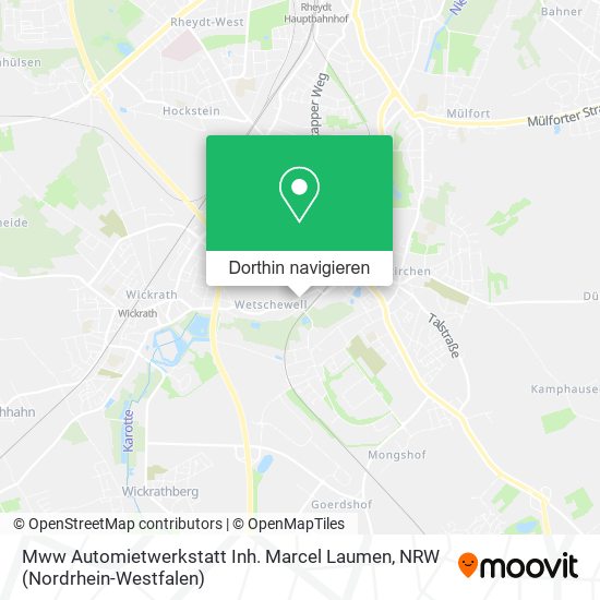 Mww Automietwerkstatt Inh. Marcel Laumen Karte