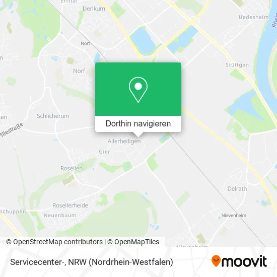 Servicecenter- Karte