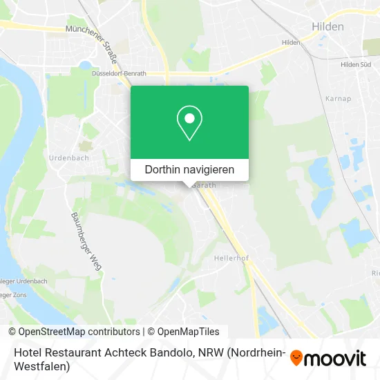 Hotel Restaurant Achteck Bandolo Karte