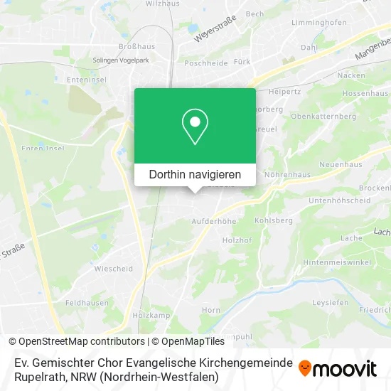 Ev. Gemischter Chor Evangelische Kirchengemeinde Rupelrath Karte