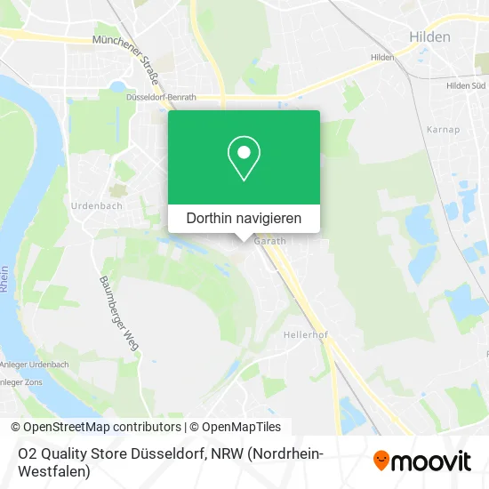 O2 Quality Store Düsseldorf Karte