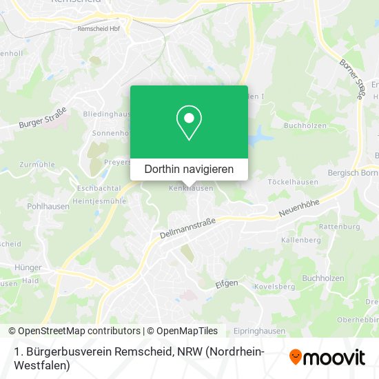 1. Bürgerbusverein Remscheid Karte