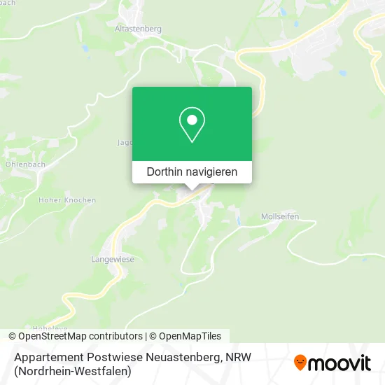 Appartement Postwiese Neuastenberg Karte