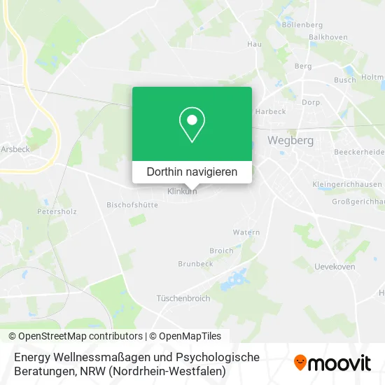 Energy Wellnessmaßagen und Psychologische Beratungen Karte