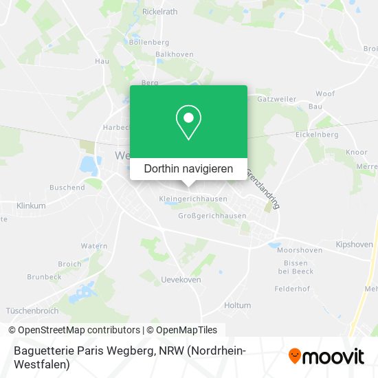 Baguetterie Paris Wegberg Karte