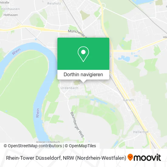 Rhein-Tower Düsseldorf Karte