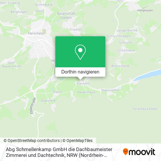 Abg Schmellenkamp GmbH die Dachbaumeister Zimmerei und Dachtechnik Karte