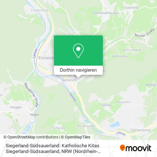 Siegerland-Südsauerland: Katholische Kitas Siegerland-Südsauerland Karte