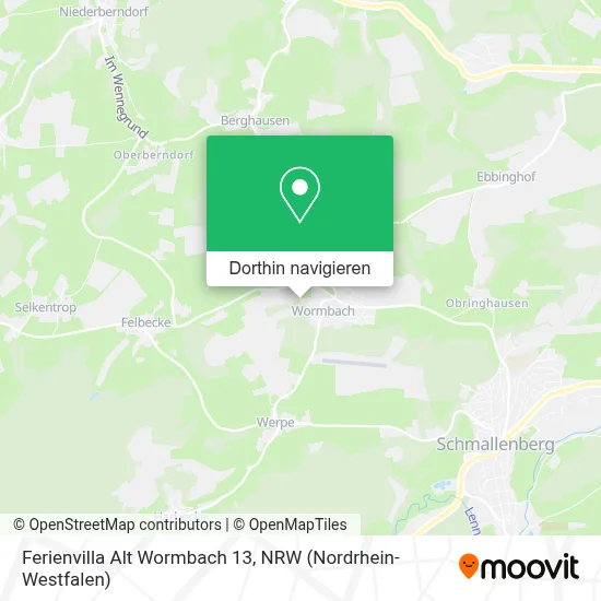 Ferienvilla Alt Wormbach 13 Karte