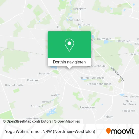 Yoga Wohnzimmer Karte