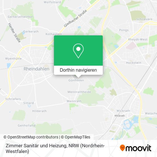 Zimmer Sanitär und Heizung Karte