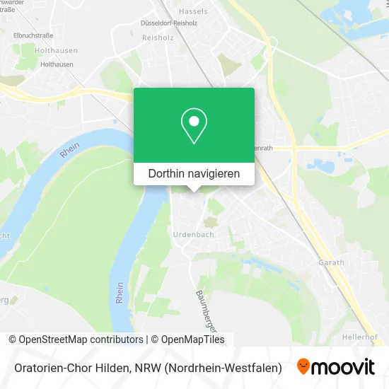 Oratorien-Chor Hilden Karte