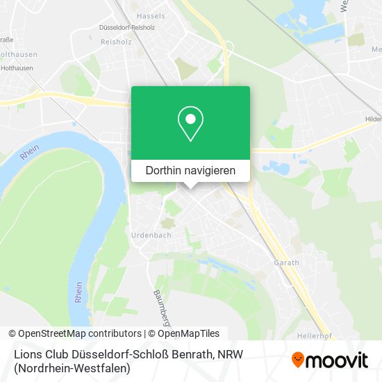 Lions Club Düsseldorf-Schloß Benrath Karte