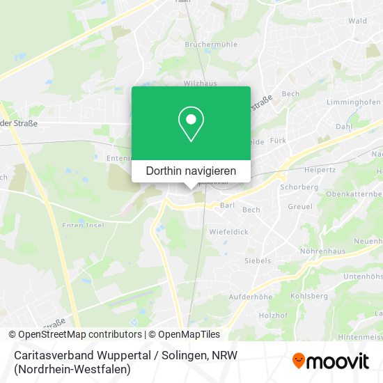 Caritasverband Wuppertal / Solingen Karte