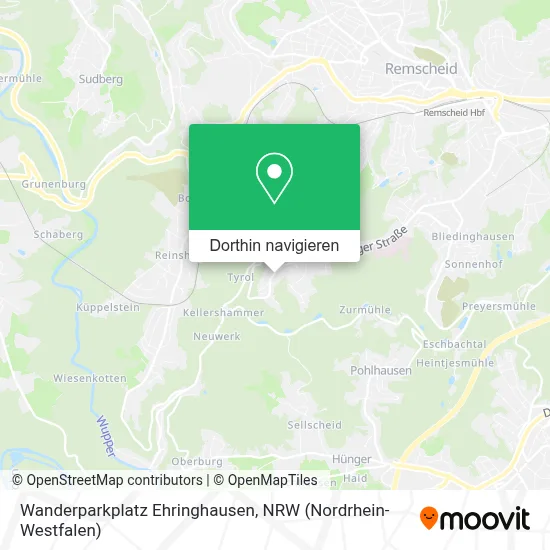 Wanderparkplatz Ehringhausen Karte