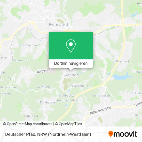 Deutscher Pfad Karte