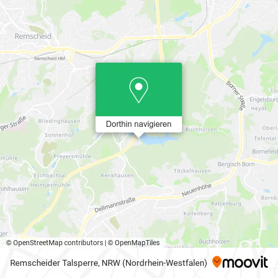 Remscheider Talsperre Karte