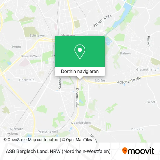 ASB Bergisch Land Karte