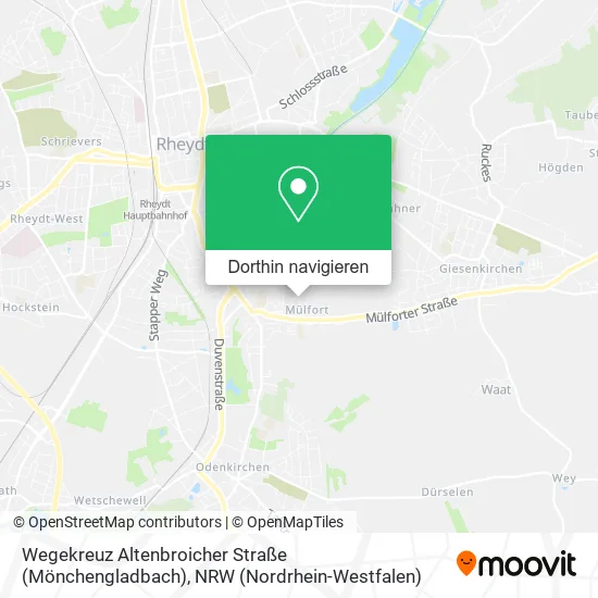 Wegekreuz Altenbroicher Straße (Mönchengladbach) Karte