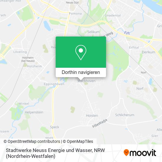 Stadtwerke Neuss Energie und Wasser Karte