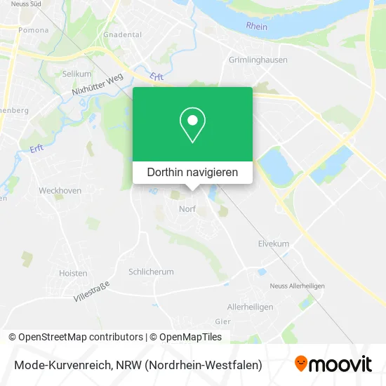 Mode-Kurvenreich Karte