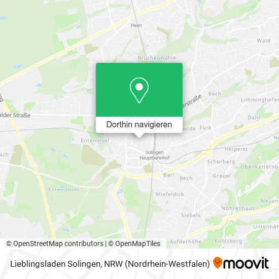 Lieblingsladen Solingen Karte