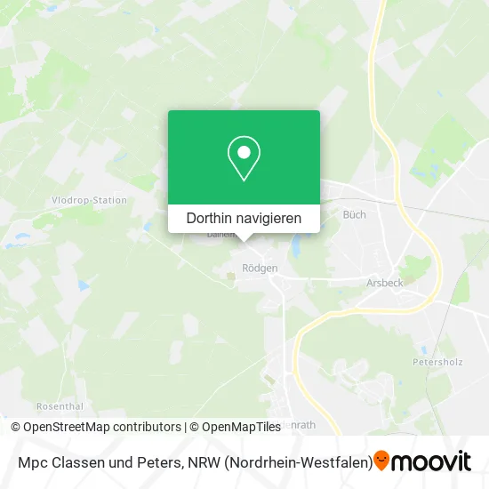 Mpc Classen und Peters Karte