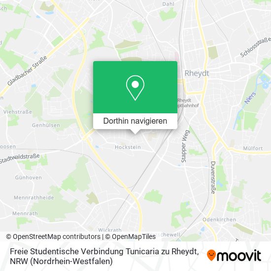 Freie Studentische Verbindung Tunicaria zu Rheydt Karte