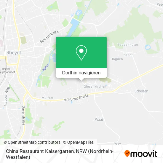 China Restaurant Kaisergarten Karte