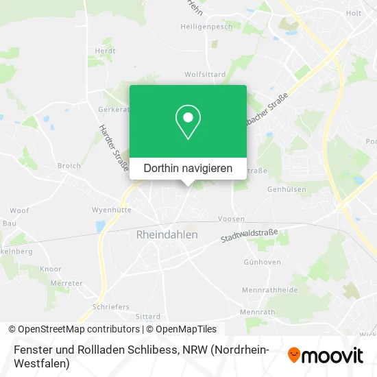 Fenster und Rollladen Schlibess Karte