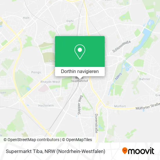 Supermarkt Tiba Karte