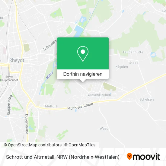 Schrott und Altmetall Karte