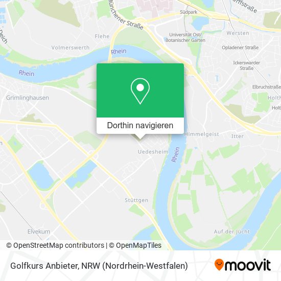 Golfkurs Anbieter Karte