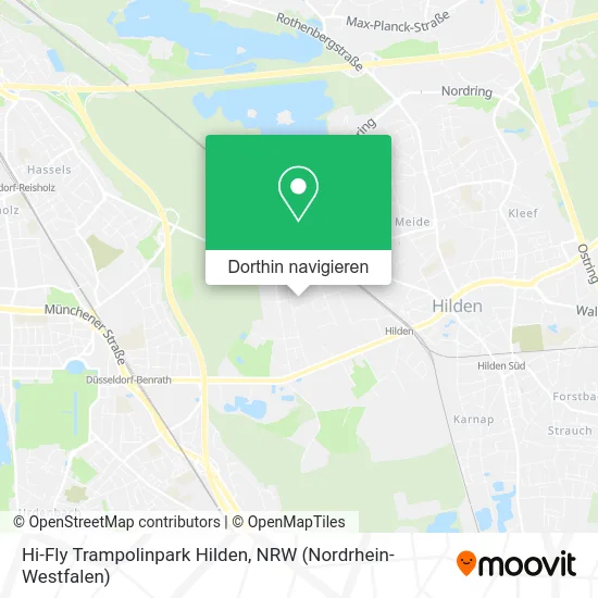 Hi-Fly Trampolinpark Hilden Karte