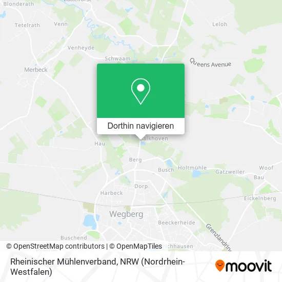 Rheinischer Mühlenverband Karte