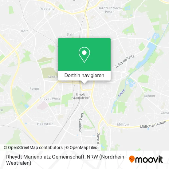 Rheydt Marienplatz Gemeinschaft Karte