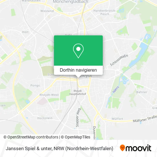 Janssen Spiel & unter Karte