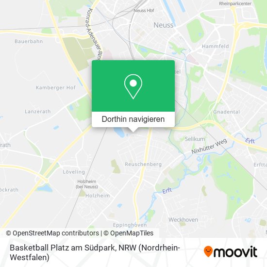 Basketball Platz am Südpark Karte