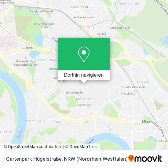 Gartenpark Hügelstraße Karte