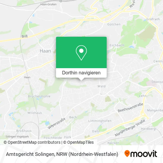 Amtsgericht Solingen Karte