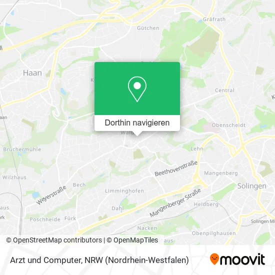 Arzt und Computer Karte