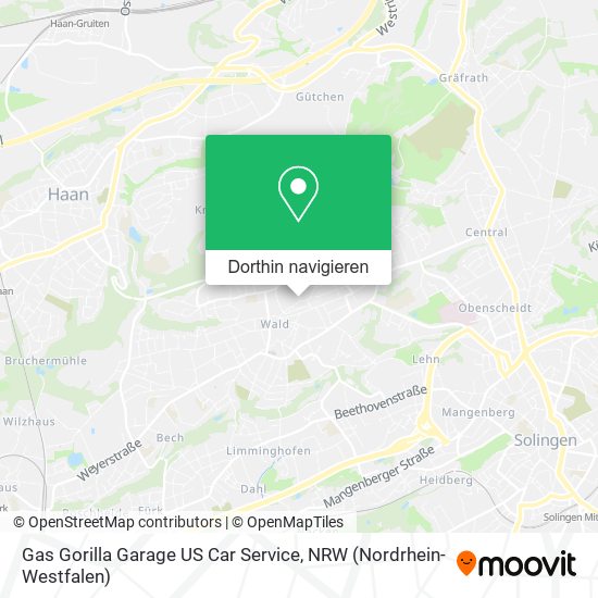 Gas Gorilla Garage US Car Service Karte