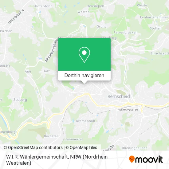 W.I.R. Wählergemeinschaft Karte