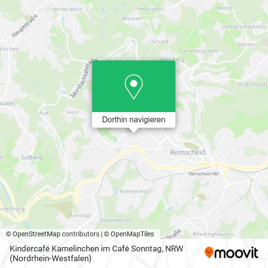 Kindercafé Kamelinchen im Café Sonntag Karte