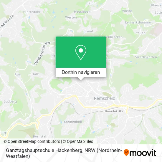 Ganztagshauptschule Hackenberg Karte
