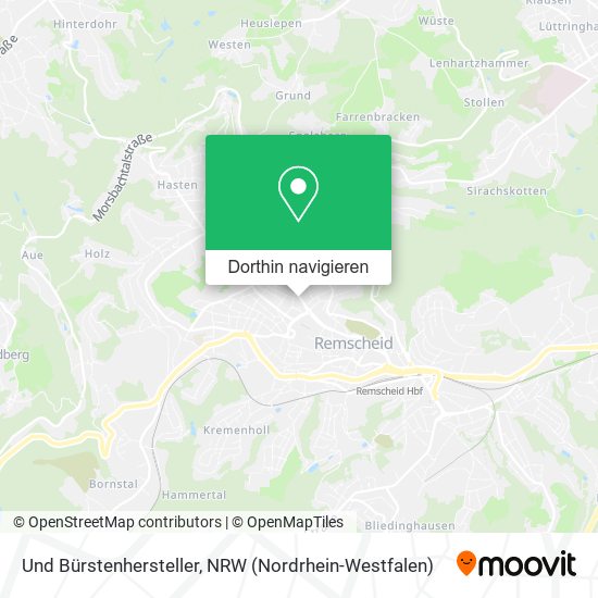 Und Bürstenhersteller Karte