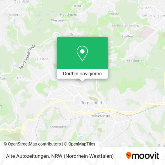 Alte Autozeitungen Karte