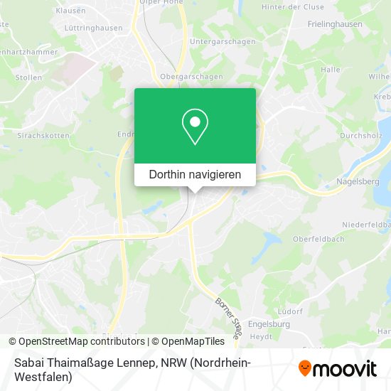 Sabai Thaimaßage Lennep Karte