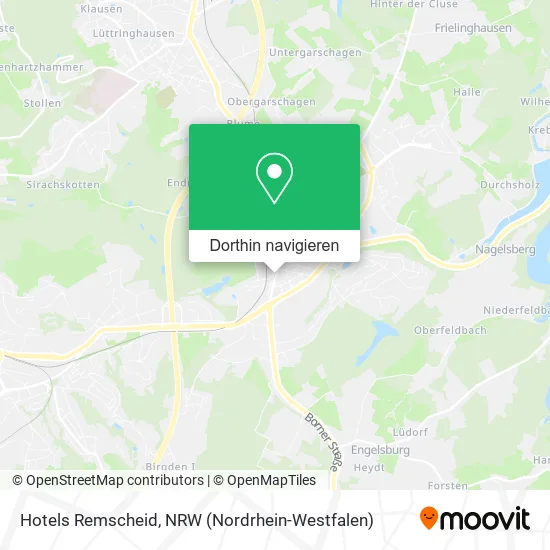 Hotels Remscheid Karte